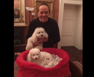 La-felicità-di-Berlusconi-e-la-De-Pascale-Dudù-è-diventato-papà
