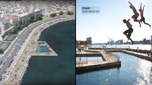 Bari, il restyling del lungomare prevede un enorme piscina salata nelle vicinanze della Basilica
