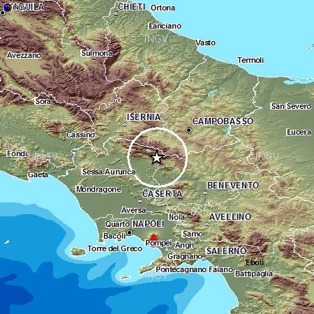 Terremoti in tempo reale: ultime notizie forte scossa tra Campania e Molise