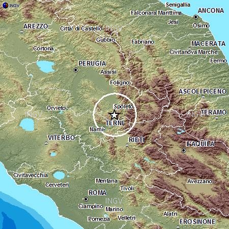 Terremoti in tempo reale: oggi nuove scosse in Emilia e in Umbria