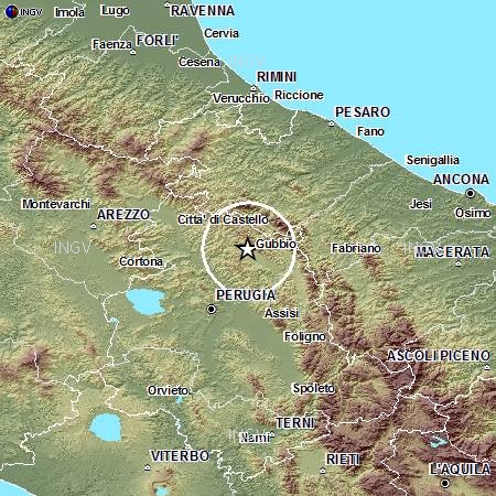 Terremoti in tempo reale: ultime notizie su sciame sismico a Gubbio