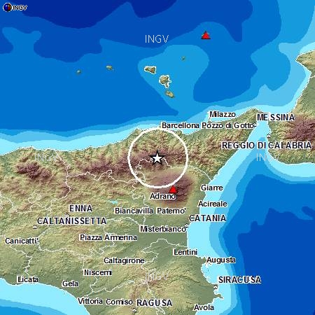 Terremoto in tempo reale: oggi fortissima scossa a Messina in Sicilia