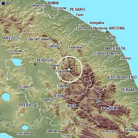 Terremoti in tempo reale: oggi 29 marzo 2014, nuova scossa tra Macerata e Perugia