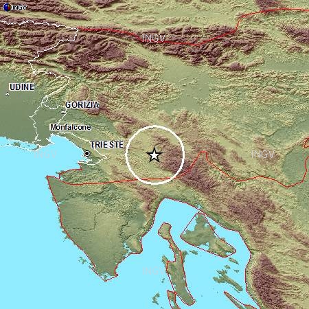 Terremoti in tempo reale: news nuove scosse Slovenia avvertite oggi in Friuli