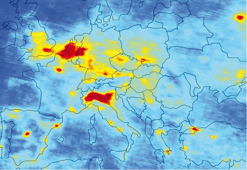 Pianura Padana: lieta notizia giù presenza polveri sottili nell’aria