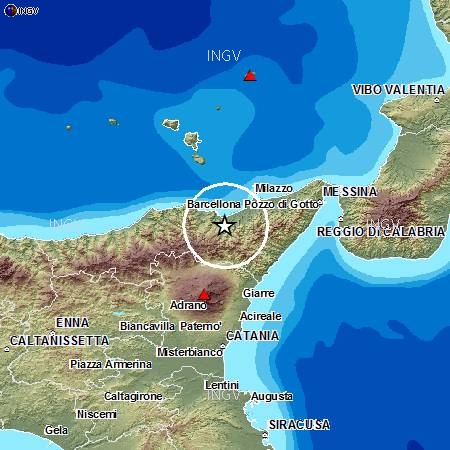 Terremoto Messina oggi in tempo reale: forte scossa nel pomeriggio in Sicilia