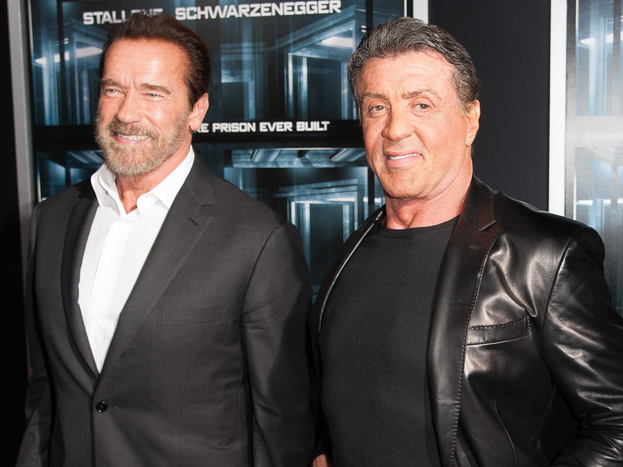 Sylvester Stallone e Arnold Schwarzenegger amici ora ma nemici prima