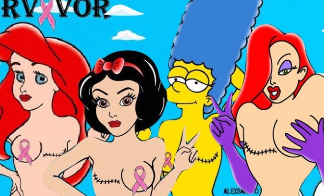 Le star dei cartoni animati simbolo della lotta contro cancro al seno