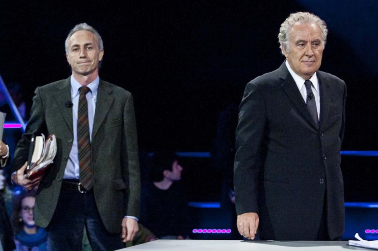 Marco-Travaglio-risponde-a-muso-duro-a-Michele-Santoro