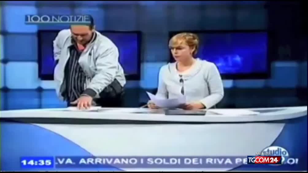Taranto choc irruzione uomo armato negli studi di un’emittente televisiva