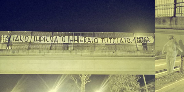 Ostia-polemiche-per-striscione-di-Forza-Nuova-“Italiano-impiccato-immigrato-tutelato”