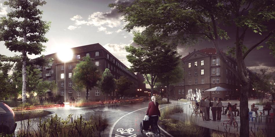 A Copenaghen progettato quartiere pronto per mutamenti climatici