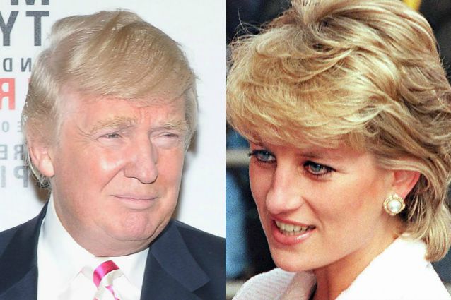 Donald Trump corte serrata alla principessa Lady Diana