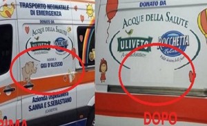 Gigi-D-Alessio-infuriato-eliminato-il-suo-nome-da-un-ambulanza-che-ha-donato
