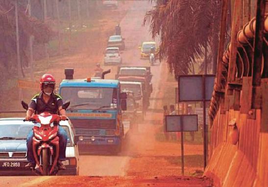 Malesia come Marte, Kuantan la città rossa per le polveri della bauxite