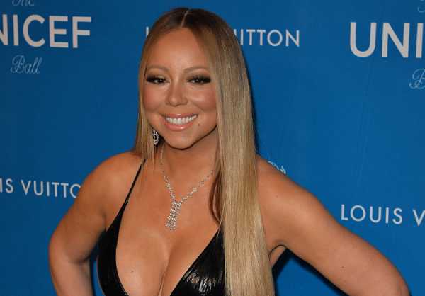 Mariah-Carey-mette-in-mostra-le-sue-curve-in-body-e-tacchi-a-spillo