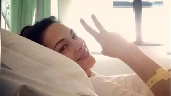 Giorgia Surina, saluta i fans dopo operazione per tumore