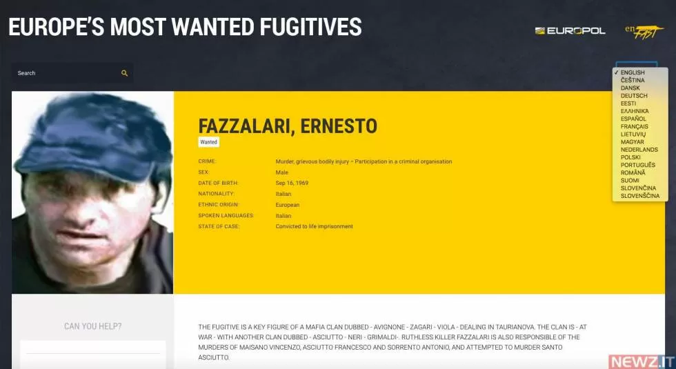 Arrestato il boss Ernesto Fazzalari latitante da 20 anni, il secondo uomo più pericoloso d’Italia