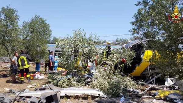 Scontro treni Andria – Corato dimesso il piccolo Samuele di  7 anni salvato dall’eroico gesto della nonna