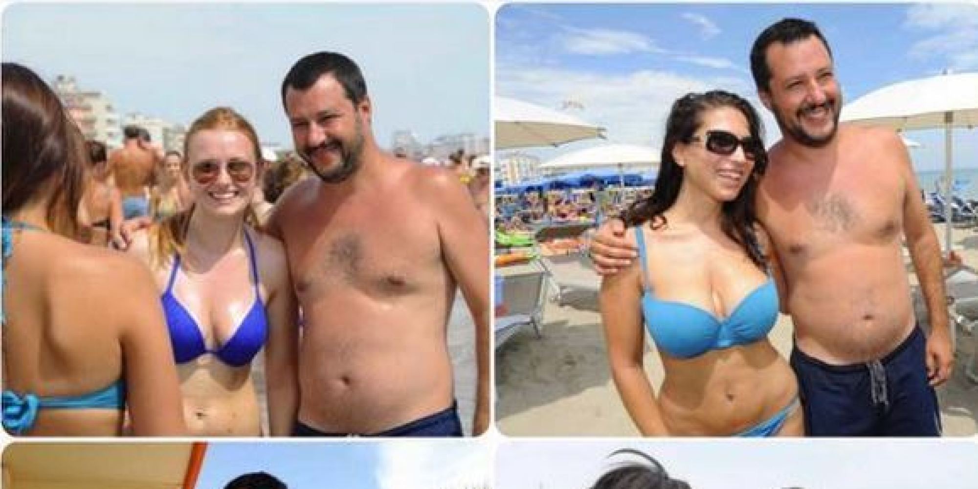 Matteo Salvini a Milano Marittima festa in spiaggia: le foto che non ti aspetti, il web impazzisce