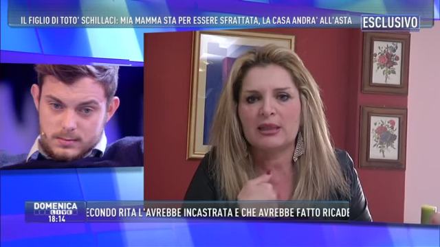 Domenica Live, la Bonaccorso ex moglie di Schillaci racconta il suo dramma, sono povera vivo in una roulotte