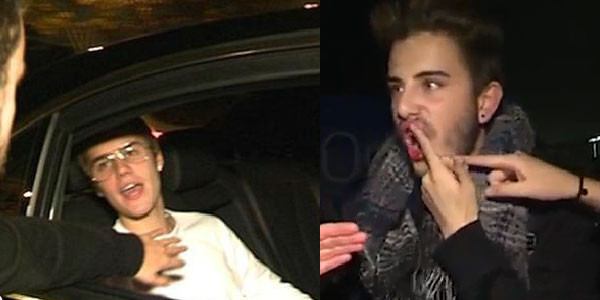Justin Bieber prende a pugni un fan, il ragazzo sanguina dal labbro, il video gira in rete