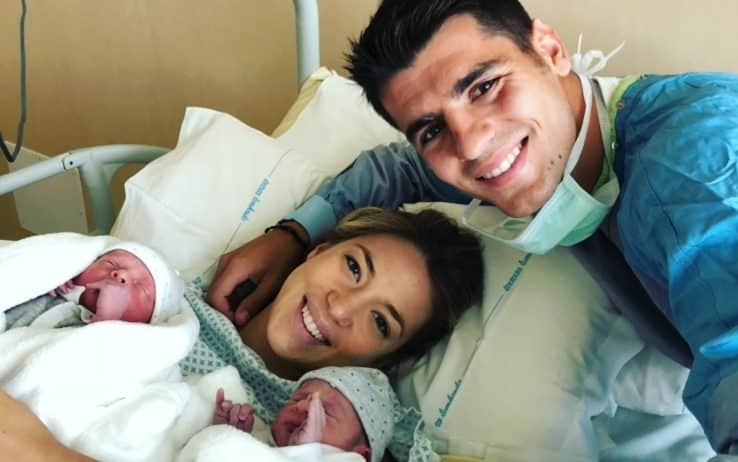 Sono finalmente nati! Ecco i due gemelli della bellissima coppia Alice Campello – Alvaro Morata