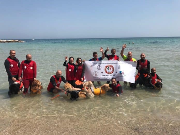 Bari, due bambini rischiano di annegare a Pane e Pomodoro, provvidenziale l’intervento dei cani-bagnino