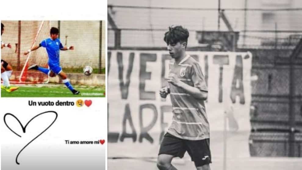 Fabiano Colucci giocatore del Martina Franca a soli 19 anni si è suicidato, la fidanzata “darei qualsiasi cosa per riaverti qui!”