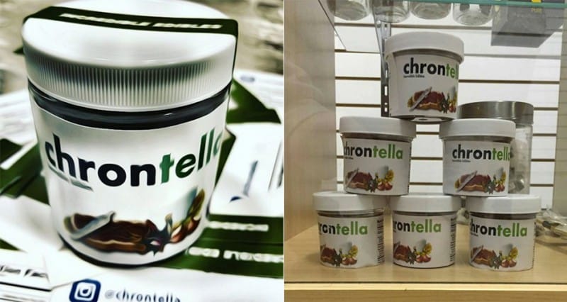 In America tutti pazzi per la nuova Nutella che “sballa” alla marijuana si chiama Chrontella