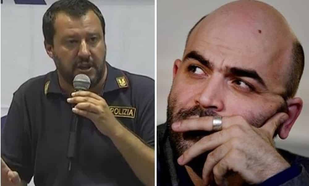 Roberto Saviano durissimo con Salvini, indossare la divisa della Polizia non è un gesto di solidarietà ma d’intimazione