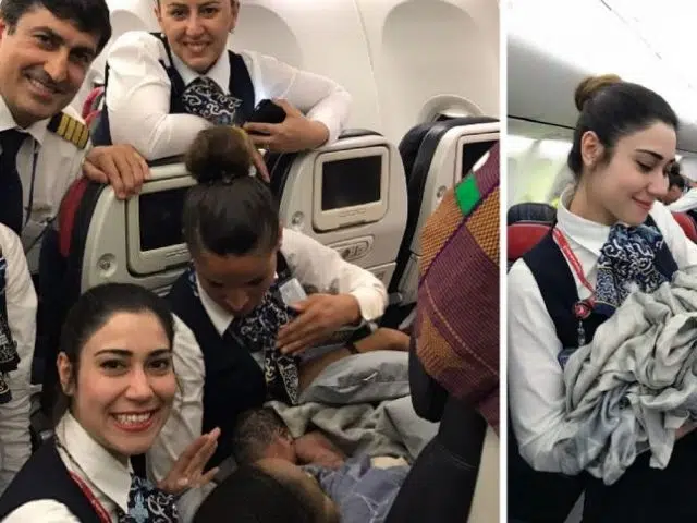 Bimbo nasce in un aereo, la compagnia decide di farlo volare gratis per tutta la vita