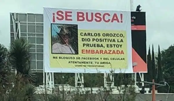 Affitta uno spazio pubblicitario per affiggere un cartellone e ritrovare l’uomo che l’ha messa incinta