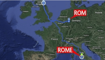 81 enne vuole andare a Roma per vedere il Vaticano e mette in funzione il navigatore, sbaglia e si ritrova a Rom in Germania a 1500 chilometri dalla capitale