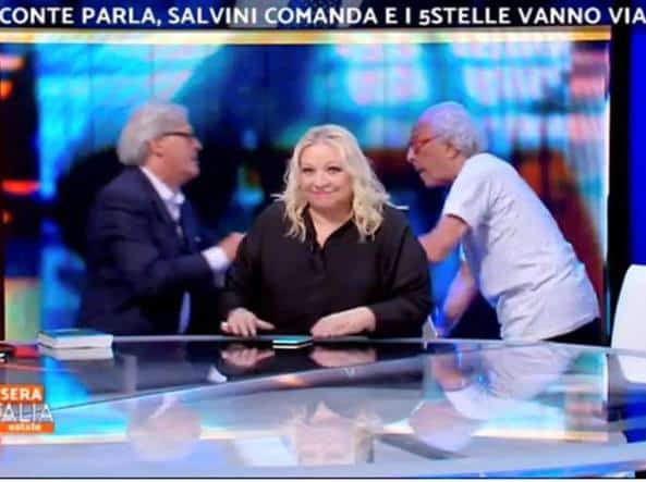 The day after, le rivelazioni clamorose di Vittorio Sgarbi dopo la lite con Mughini in diretta tv a Stasera Italia Estate – VIDEO –