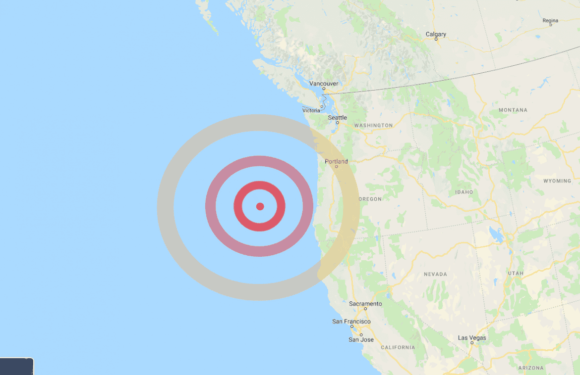 Terremoto oggi, fortissima scossa negli USA, trema la terra nell’Oregon, pericolo tsunami
