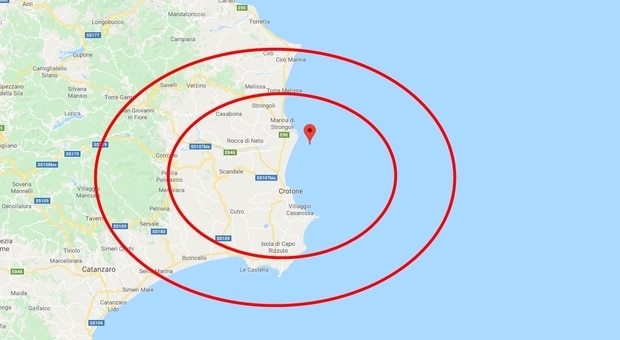 Terremoto in tempo reale, sciame sismico in Calabria, trema più volte la terra a Crotone