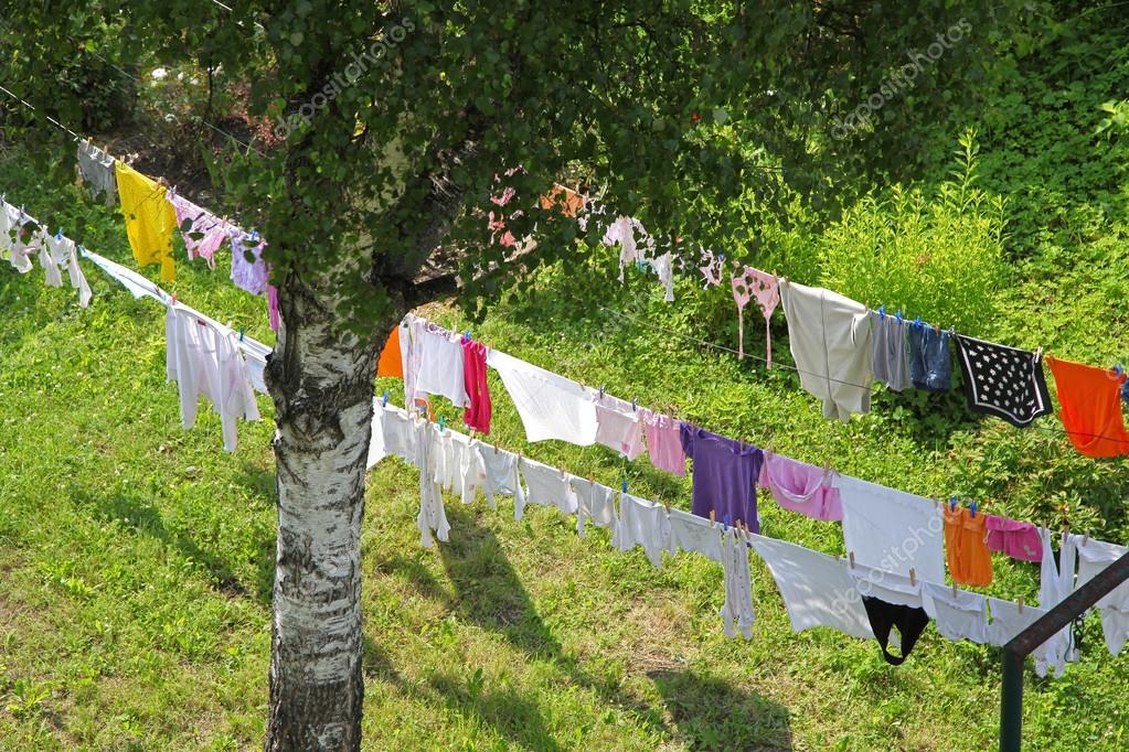 Mentre stende i panni nel suo giardino accade una cosa terribile