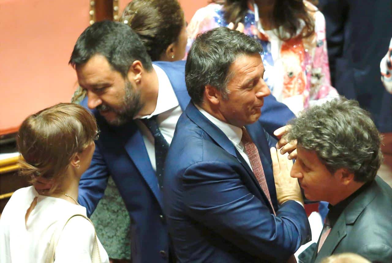 Ultimi sondaggi politico elettorali oggi, la Lega inarrestabile, Salvini mette il turbo, salgono la Meloni e Renzi, caduta libera per Di Maio e il Pd