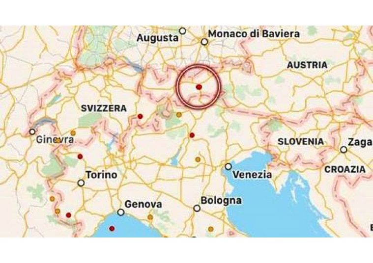 Terremoto oggi, forte scossa al confine tra Austria e Germania paura tra la gente, sentita anche in Italia