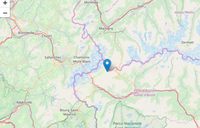 Terremoto in tempo reale, scossa in Valle d’Aosta, trema la terra a Courmayeur