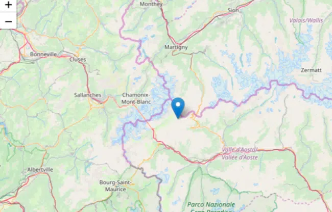 Terremoto in tempo reale, scossa in Valle d’Aosta, trema la terra a Courmayeur