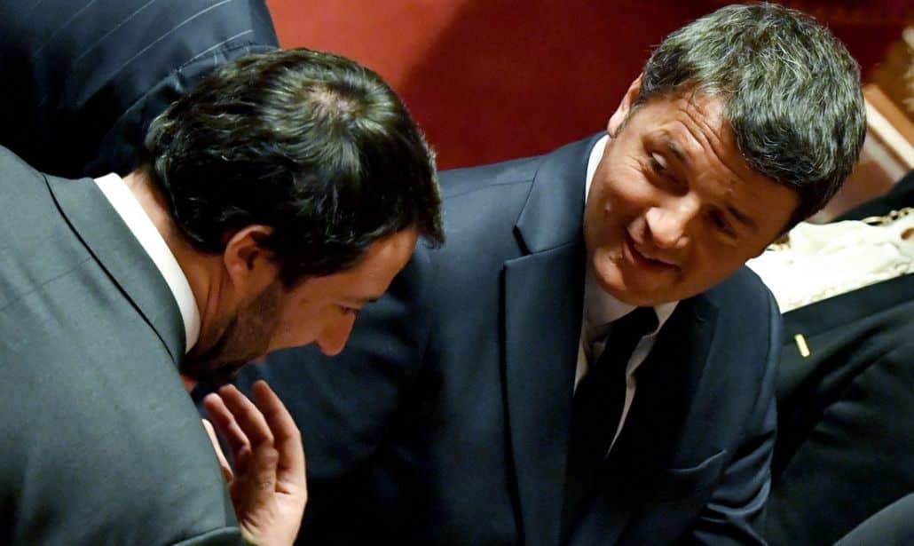 Matteo Renzi a “Porta a porta” un’alleanza con Salvini, “mai dire mai”, poi il suo ufficio stampa smentisce