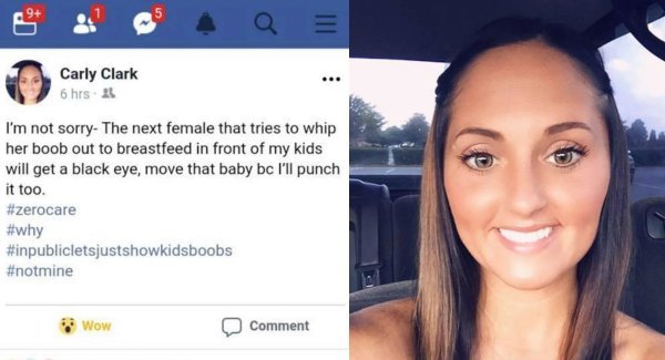 Una donna annuncia su facebook che picchierà la prossima mamma che vedrà allatterà in pubblico e anche il suo bambino