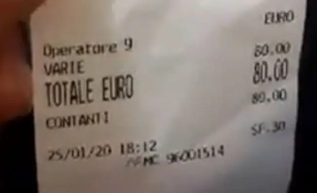 Castellamare di Stabia e lo scontrino choc, 80 euro per nove caffè, la denuncia di un politico “Il caffè più costoso della storia. Ladri”