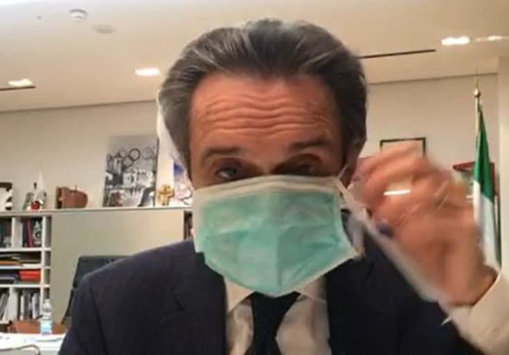 Coronavirus, il governatore della Regione Lombardia, Attilio Fontana, annulla conferenza stampa e si mette in autoisolamento, una sua stretta collaboratrice ha contratto il virus