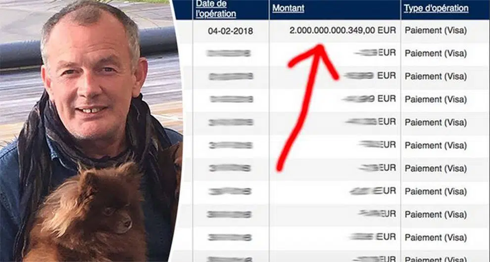 Si ritrova con oltre 2 mila miliardi di euro sulla sua carta Visa, per cinque giorni è l’uomo più ricco del mondo