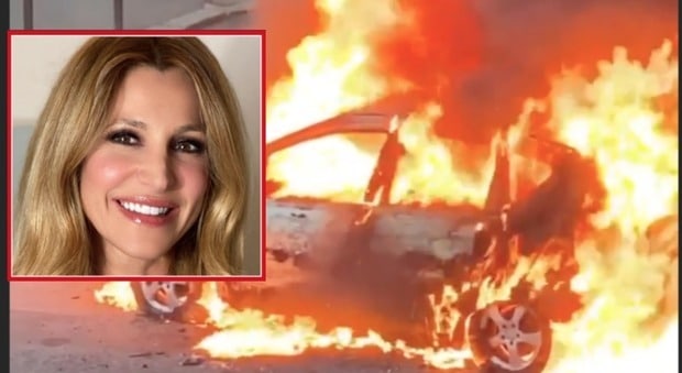 Attimi di panico per Adriana Volpe, auto esplode sotto casa sua
