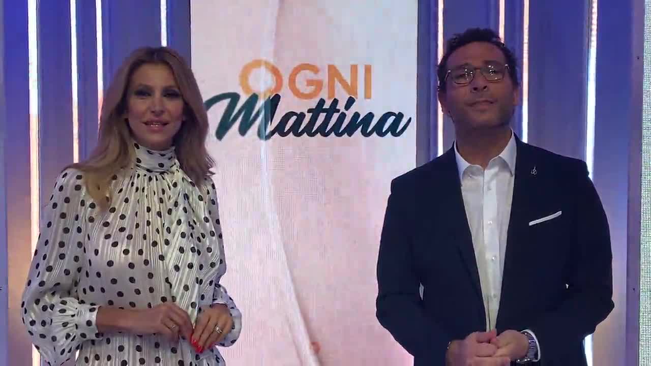 Adriana Volpe e Alessio Viola come Cuccarini-Matano, uno saluta l’altro non risponde, gelo in studio