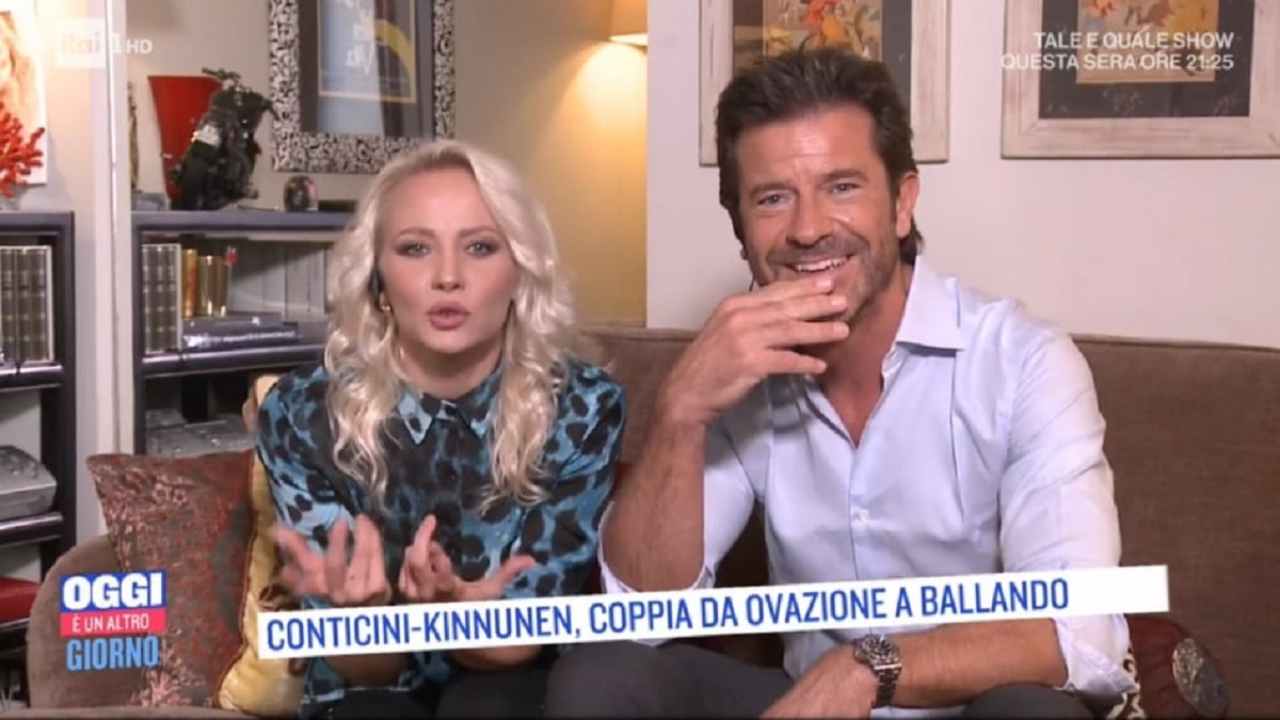 Paolo Conticini e Veera Kinnunen grande imbarazzo, Gigi Marzullo chiede se c’è del tenero ma la Bortone interviene immediatamente “ma non lo sai che …”, gelo in studio